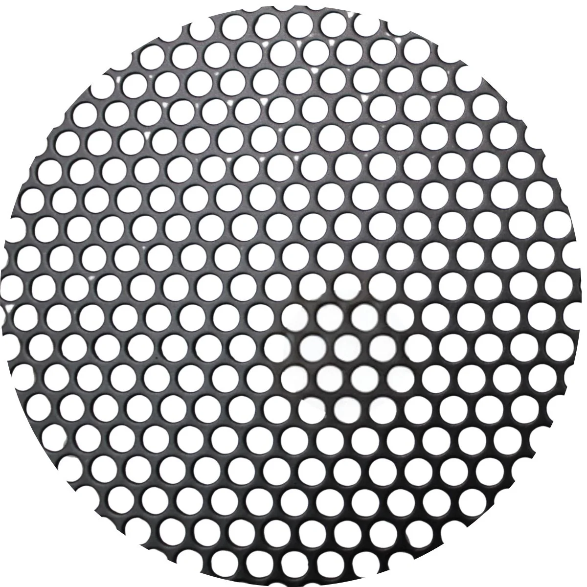 Audiopipe 2x4' Black Metal Finish Mesh Grill Sheet Staggered Rows 3/16" Holes
