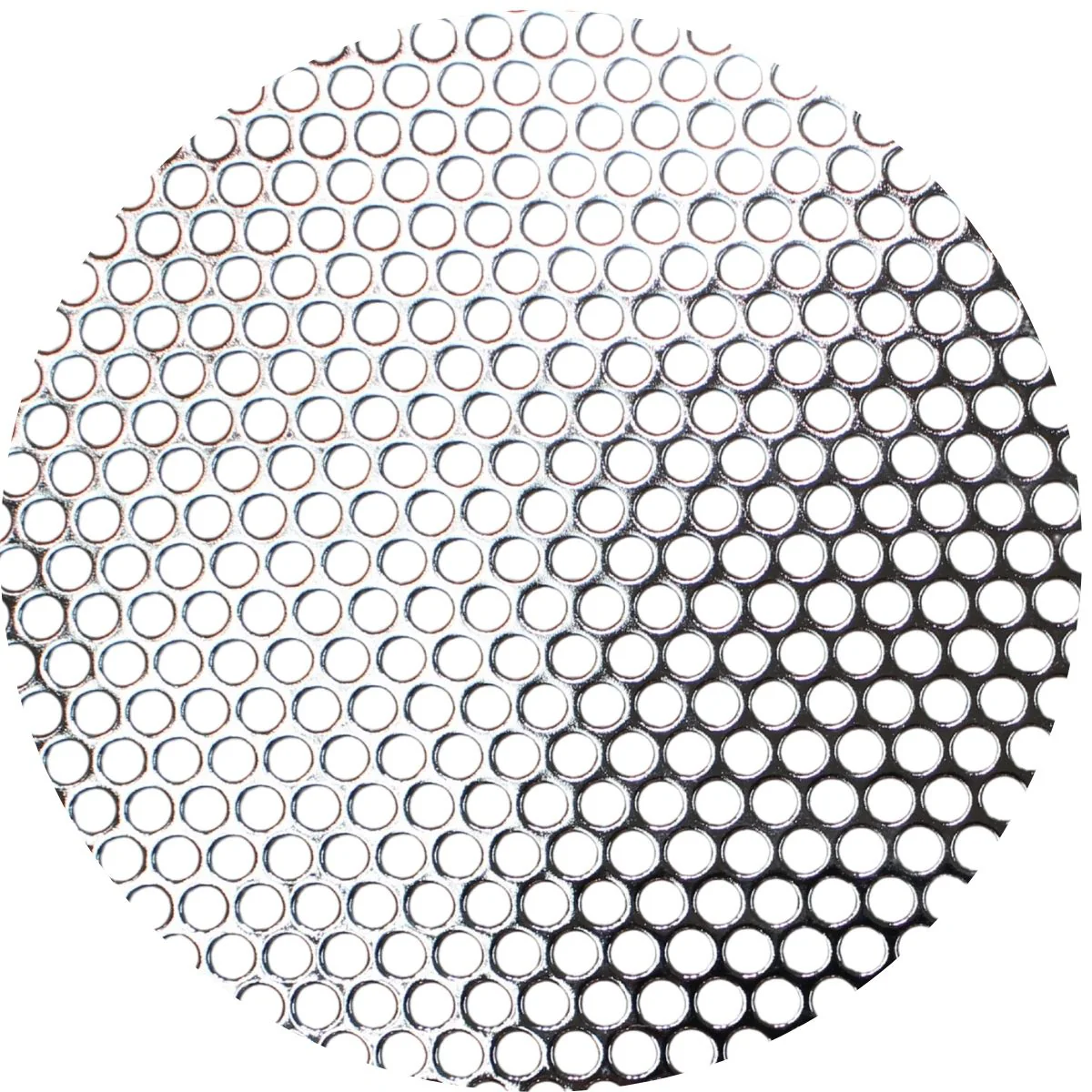 Audiopipe 2x4' Shiny Metal Finish Mesh Grill Sheet Staggered Rows 3/16" Holes