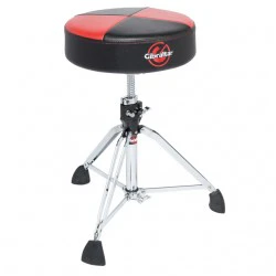 Gibraltar 9608RQPRB - Pro dbl braced throne w/Super foot Osized round seat cut out web top w 2T hugger