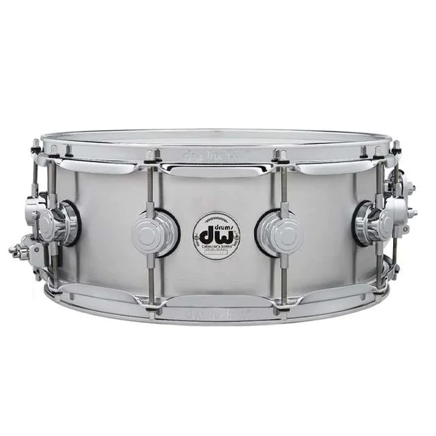 DW Collector's Series Metal Snare Drum Thin 1mm Thin Aluminum Smooth Finish - 5.5x14