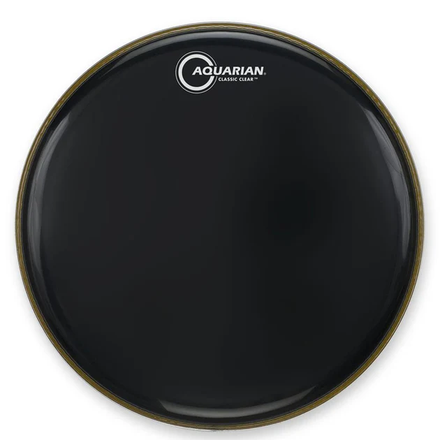 Aquarian CC10BK- Aquarian 10'' Classic Clear Resonant Gloss Black Drumhead