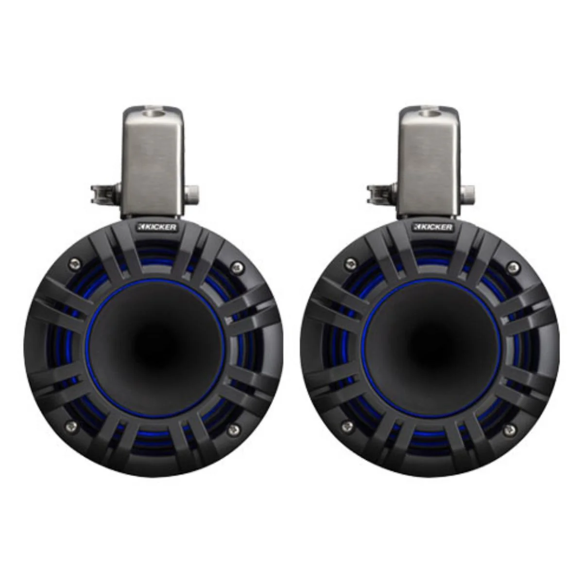 6.5" 300W RMS 4-Ohm Marine HLCD Tower Speakers Pair KICKER KMTCXL65 Black