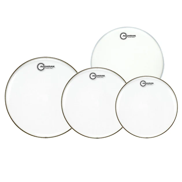 Aquarian CC-B - AquarianClassic Clear Tom Drumhead Pre-Pack 12, 13, 16