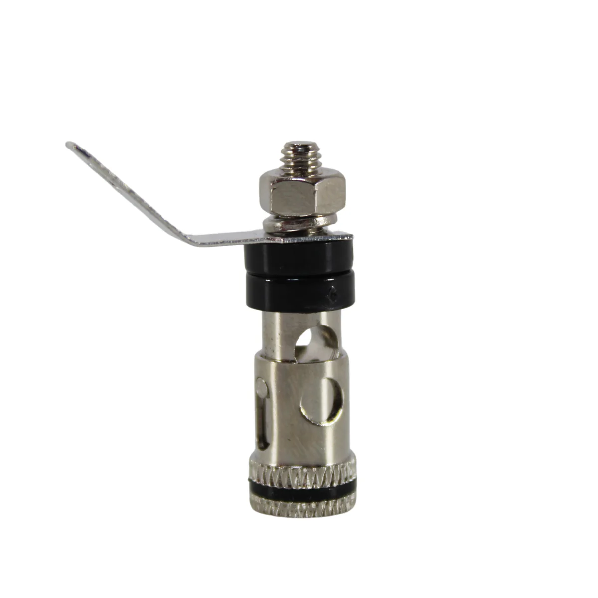 12 Gauge Brass/Nickel Plated Negative (Black) Speaker Push Terminals