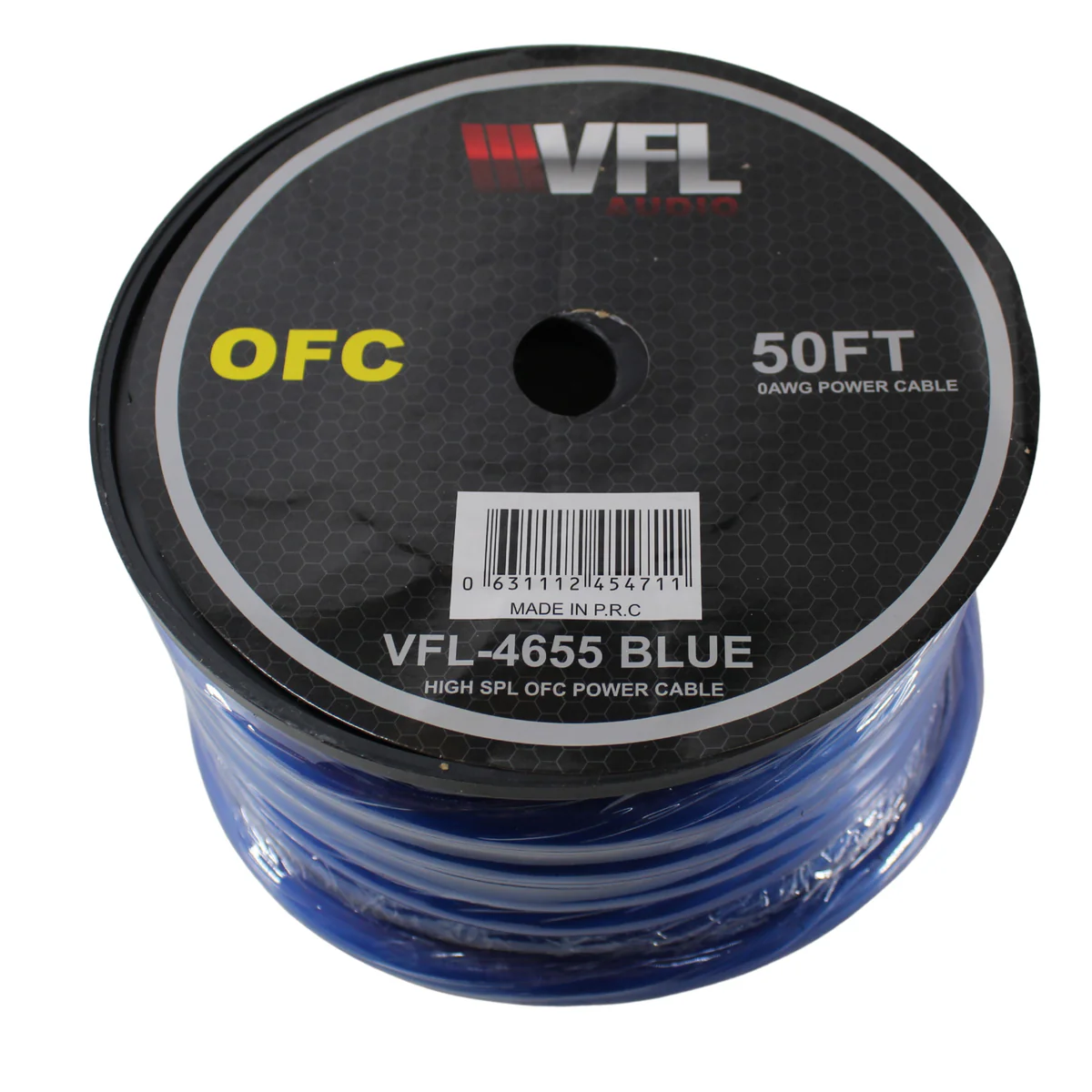 0 AWG Blue PVC Jacketed 100% OFC American Bass Power Wire Lot Cut By The Foot