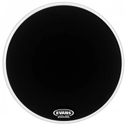 Evans BD18RB-NP EQ3 Black Bass No Port Drum Head - 18''