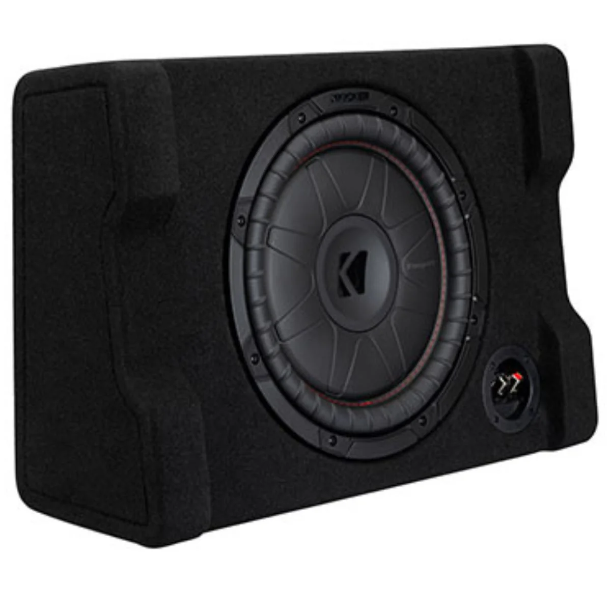 12" CompVT Down-Firing Subwoofer Enclosure, 2-Ohm, 900W Peak Kicker 52CVTDF122