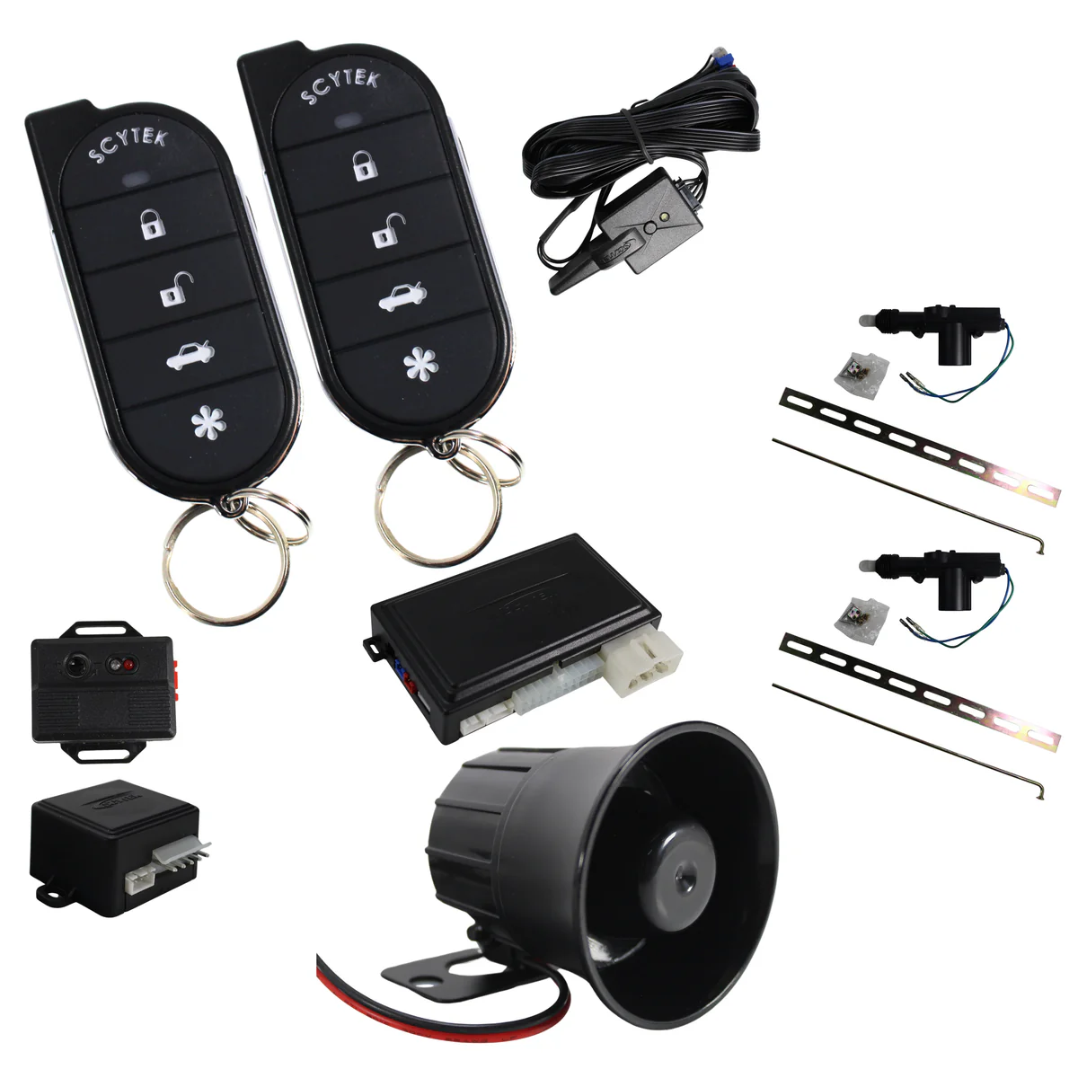 A4 5 Button Remote Engine Start, Keyless Entry, Security System w / 2 Remotes