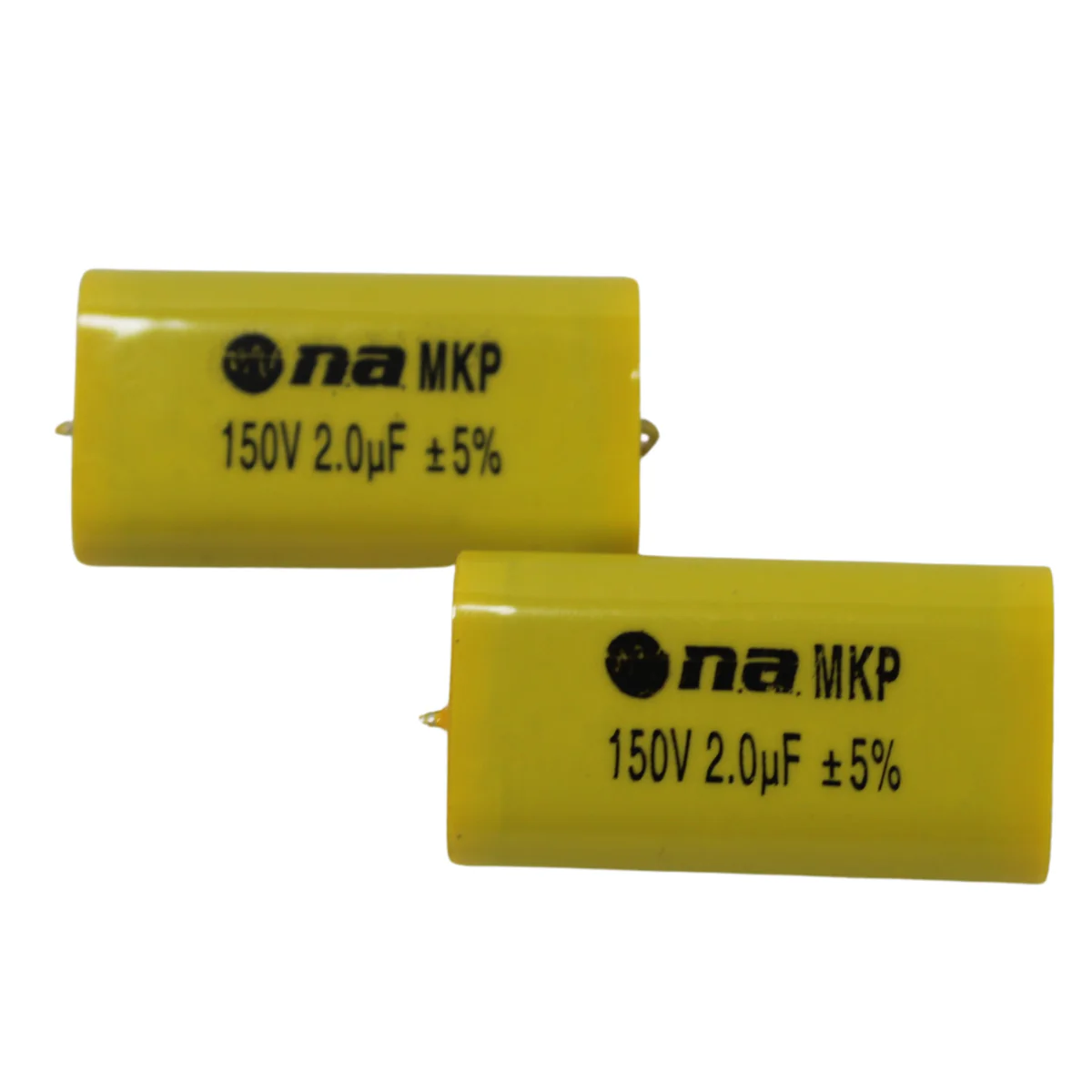 25 Pack of 2.0 Microfarad Bass Blocker 150 Volt Metalized Film Capacitors