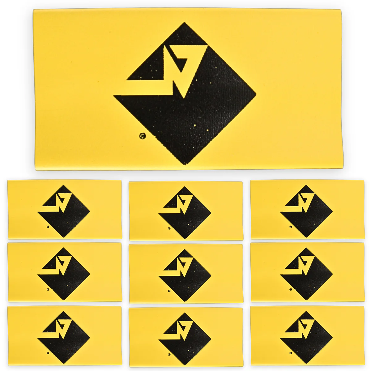 0 Gauge 3:1 Heat Shrink with Rockford Fosgate Logo 10 Pack Yellow
