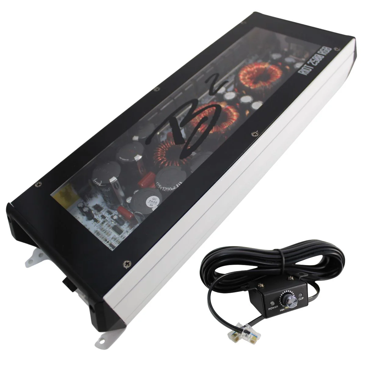 B2 Audio RIOT Series 2500W 1-Ohm Class D Monoblock Amplifier w/ RGB LED Lights