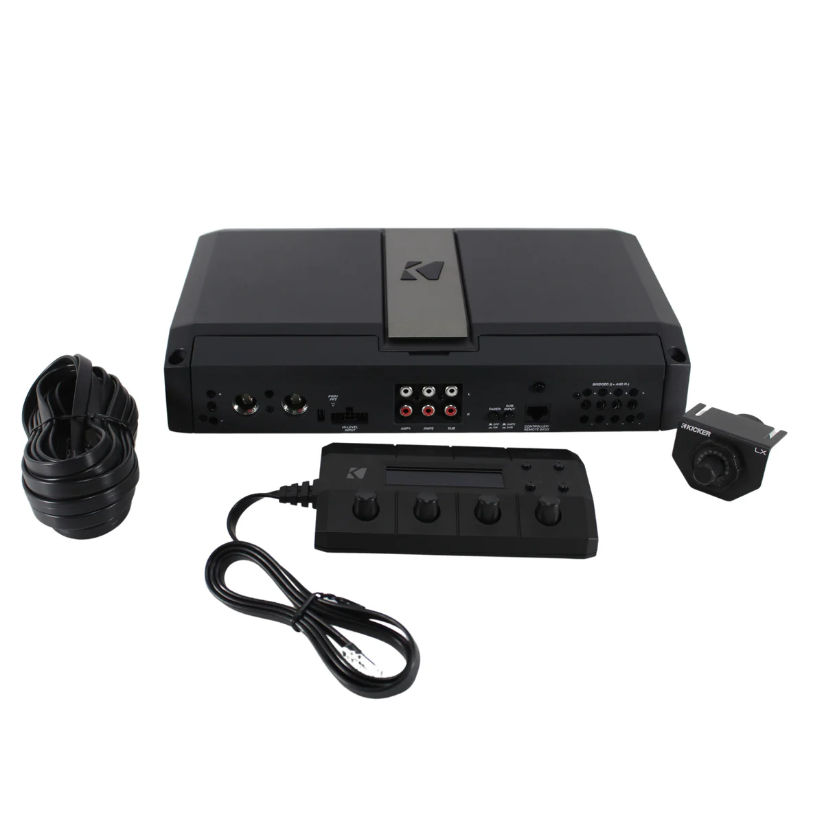 700W 1-Ohm Class D 5-Channel Amplifier w/LX Precision Controller & Smart Bass