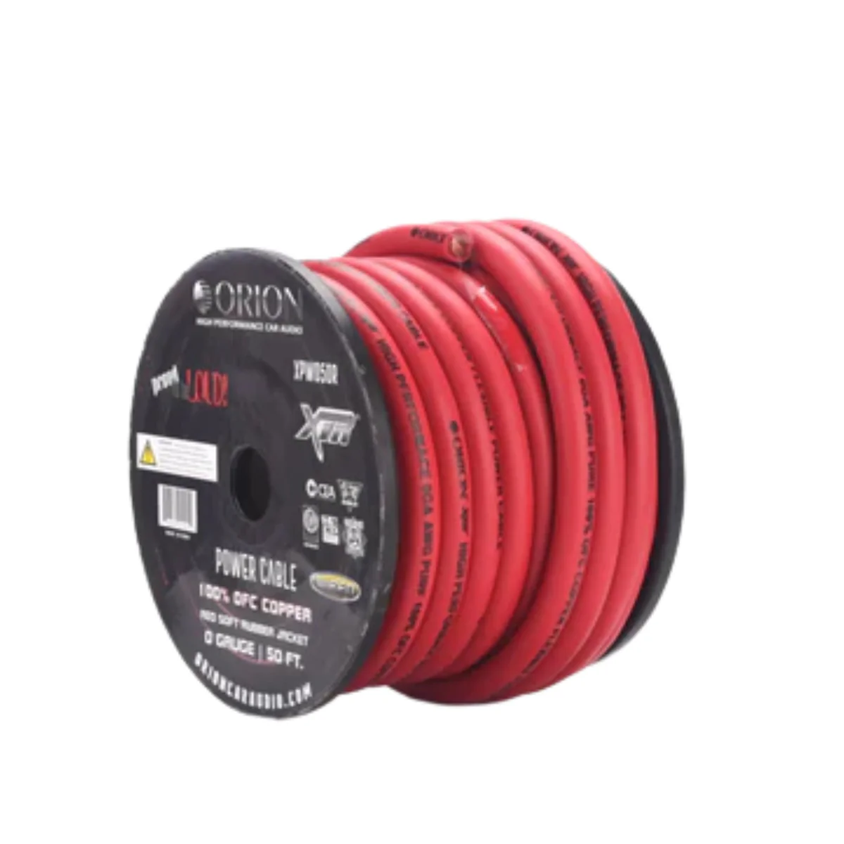 0 AWG Red Soft Rubber Jacketed 100% OFC Orion Power Wire Lot Cut By The Foot