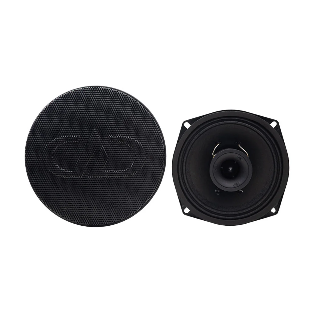 Pair of 5.25" 200w RMS 4 Ohm Coaxial Speakers w/ 1" Tweeter DD Audio