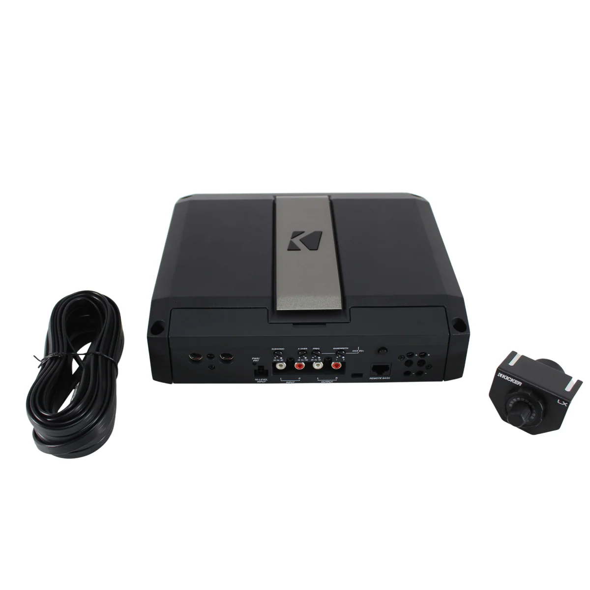 1250W 1-Ohm Mono Class D Subwoofer Amplifier w/Smart Bass & RGB LED Center Panel