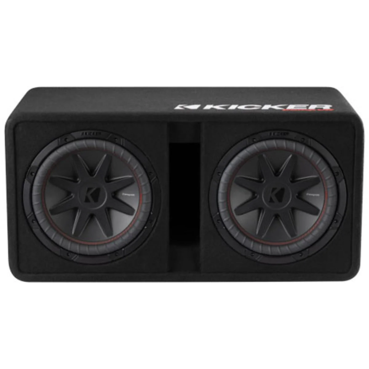 12" 900 W RMS Dual 2 Ohm Ported Car Subwoofer Enclosure Kicker CompVR 52DCVR122