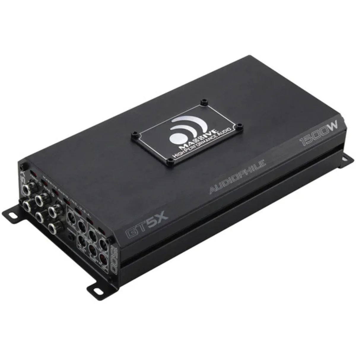 115 Watts RMS 5-CH1 Ohm Stable Class D Car Audio Amplifier GT5X Massive Audio