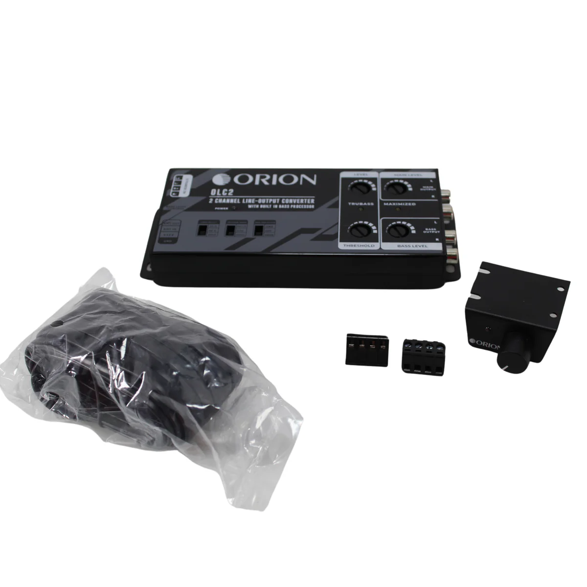 2 Channel LED Line Output Convertor w/ Built-in Bass Processor & Bass Knob