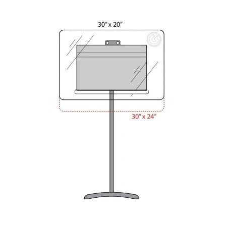 Gibraltar Sound and Virus Shield for Music Stand 24x30 GMS-5