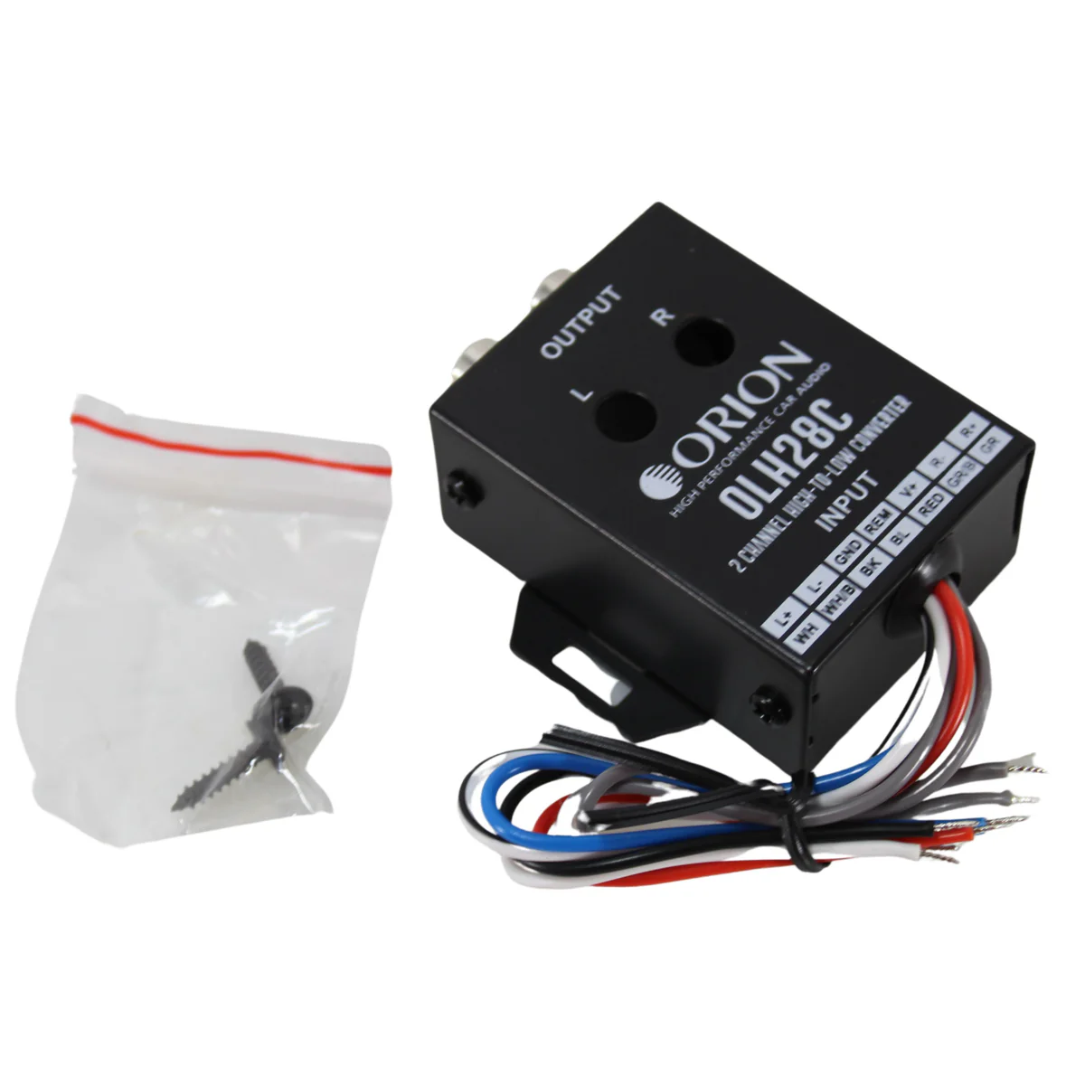Auto Start 2 Channel High to Low RCA Level Converter w/ Built-In 12V Remote