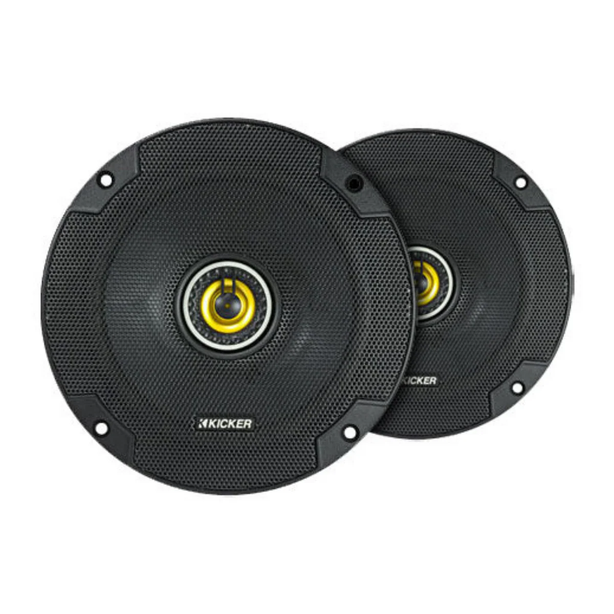 Kicker Pair 6.75" Coaxial 2 Way Speakers 300W 4 Ohm Car Audio Black 46CSC674