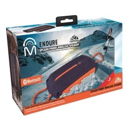 Endure Splash Proof Wireless Speaker - Black / Orange