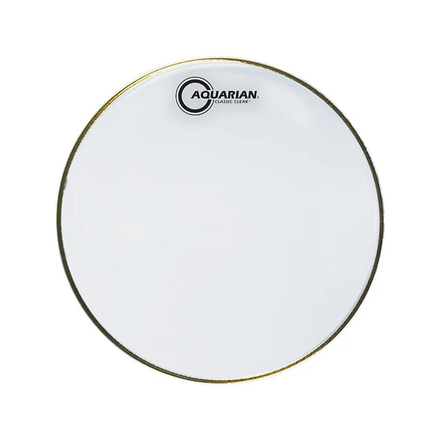 Aquarian CC13WH-Aquarian 13'' Classic Clear Resonant Gloss White Drumhead