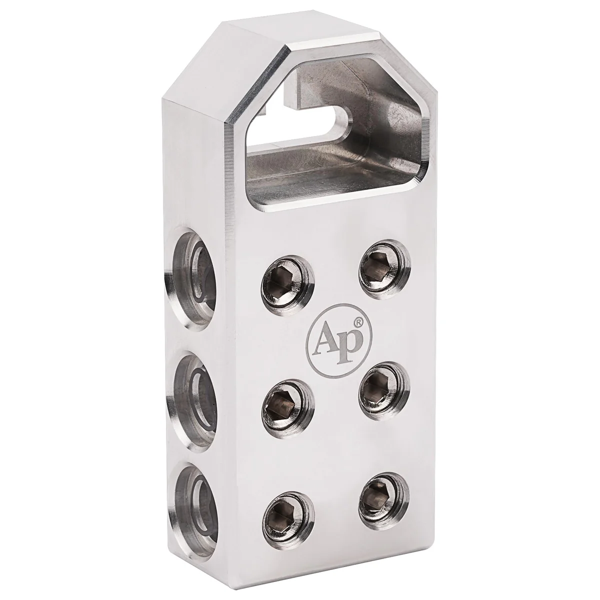 Audiopipe Screw-On Aluminum 6-Spot 0 Gauge Universal Battery Terminal BT-600SCW